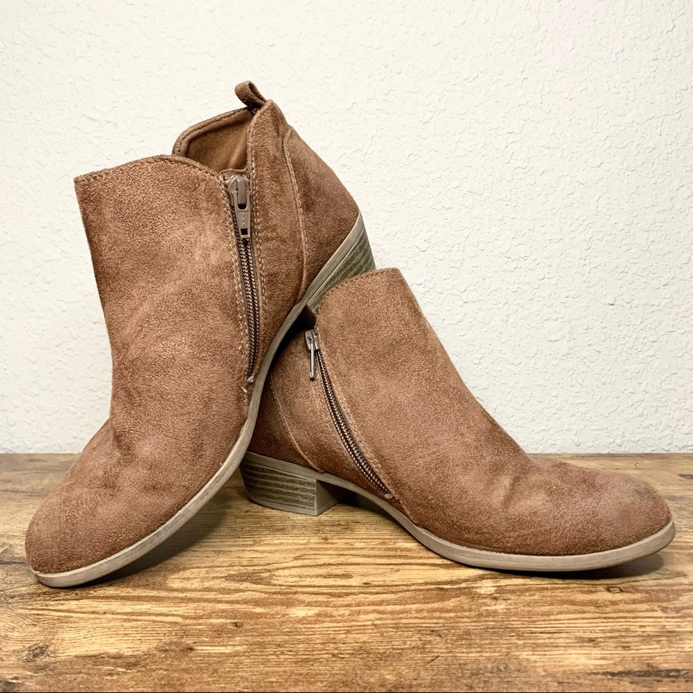 Brown Suede Women’s Ankle Boots by Arizona
